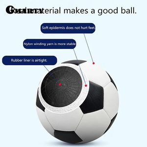 Ballon de Football taille 4, 1 pièce, résistant à l'usure, Durable, souple, PU, entraînement de Football en plein air, fournitures de jeu de groupe sans couture, 240228