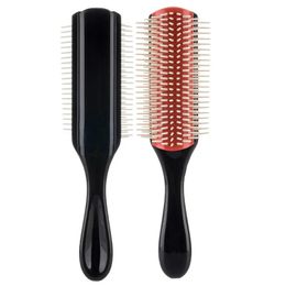 1pc Brosse de coiffage à cheveux doux Blé Détang détangle brosse à cheveux salon coiffure raide brosse à cheveux bouclés enchevêtre