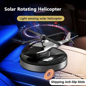 1 PC Solar giropter de helicóptero CAR AROMATERAPY AROMEATERAPY Difusor Accesorios de decoración interior para automóvil 240418