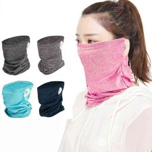 1PC couleur unie cyclisme en plein air respirant polyester cou couverture bandana coupe-vent poussière cou cool écharpe enveloppement sport bandeau Y1229