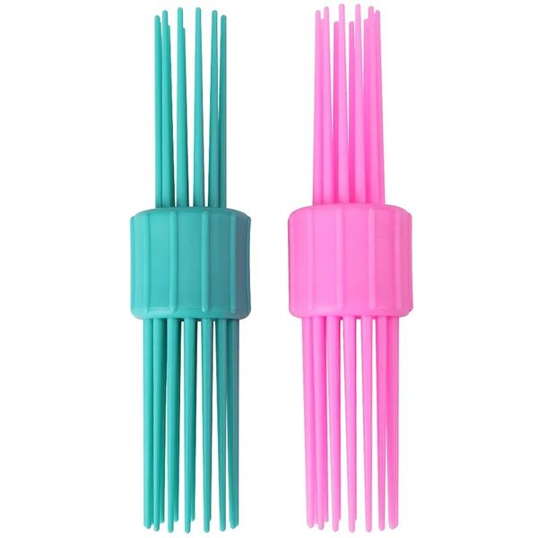 1pc Spirale Professionnel Plastic Round Brush Quiff Rouleau Curly Hair Peigt Hairstyle Massager Hair Hair Brush Vashing