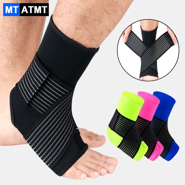 1PC Sport Ankle Support Brace Elastic Foot Protector confortable avec bandage réglable pour faire du vélo de ballon de basket-ball football