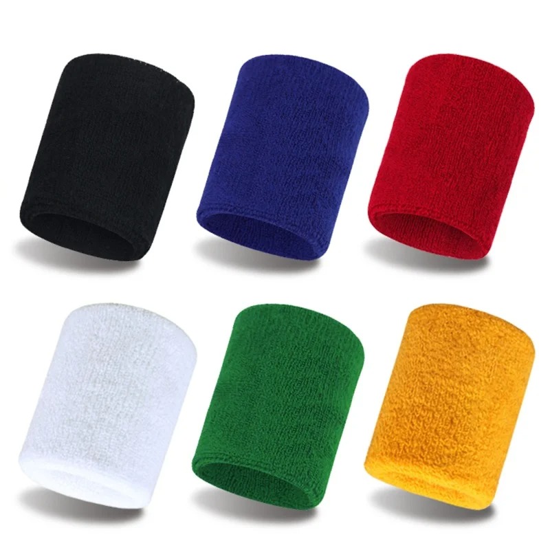 1pc Sport Wristband Cotton Brace Wrap Bandage Gym Strap Running Sports Safety Wrist Support For Fitness