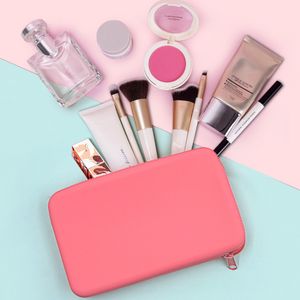 1 st Vierkante Siliconen Cosmetische Zakken Draagbare Roze Blauw Waterdichte Make-up Case Reizen Lippenstift Toilettas Opbergzakken Geld Pouch