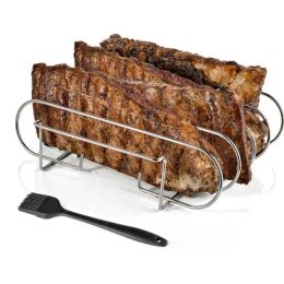 1pc RVS BBQ-rek Gemakkelijk schoon te maken Voedselveilig Keukengerei Outdoor Camping Picknick Kookgerei BBQ-gereedschap Accessoires