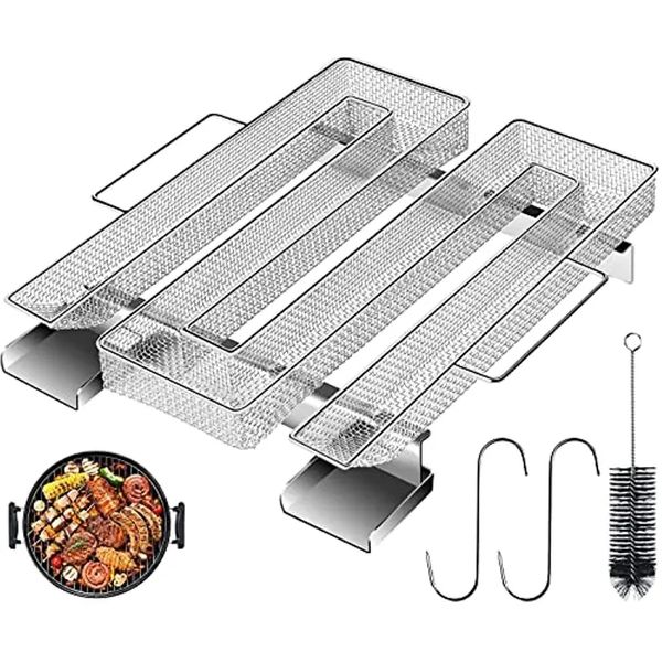 Générateur de fumée froide en acier inoxydable, 1 pièce, pour four à fumée, pour armoires à fumée, fumoir de Table, Inserts de gril à gaz, grils, fumeur