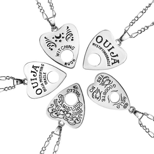1pc chaîne de cuivre en acier inoxydable 24 pouces planche Ouija Planchette collier pendentif haute qualité Piercing bijoux de corps