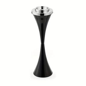 Cendrier sur pied 1 pièce pour patio extérieur, cendriers à cigares pour mégot de cigarette avec récipient amovible, ensembles de cendriers rétro contemporains pour 22 po, noir