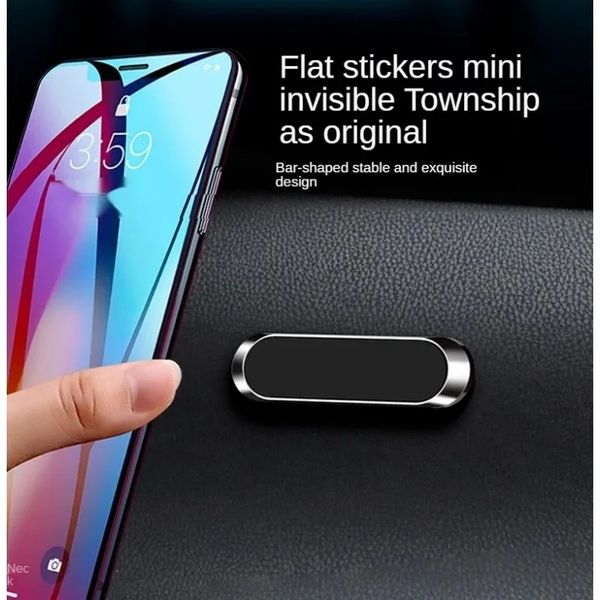 1pc Strip Magnetic Holder Stand Magnet support de téléphone portable Support de voiture Magnétique Magnétique Téléphone pour iPhone Pro Max Samsung Xiaomi Huawei