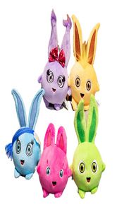 1pc lapins ensoleillés en peluche lapin jouet coloré en peluche en forme de dessin animé Mini petit Animal mignon lapin film TV chiffres enfants Tod6348679