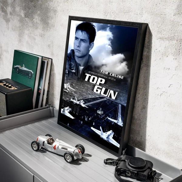 1pc T-top Gun Film Maverick Casque Classic Affiche Classic Papier Impression Home Chambre Entrance Entrance Bar Cafe Art Painting Decoration