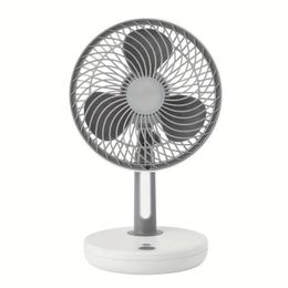 Ventilatori da tavolo da 1pc, ventilatore da tavolo oscillante automatico wireless da 6 pollici per l'home office