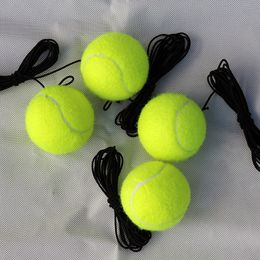 1pc Dispositif d'entraînement de tennis avec bille de tennis Supplies Tennis Training Aids Pliant de la plinthe joueur de pratique Tool avec base de corde élastique