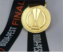 Medalla de campeones de la Liga Europea, réplica de medallas de Metal de aleación de Zinc, medalla de oro, recuerdos de fútbol, colección de seguidores, 1 ud.