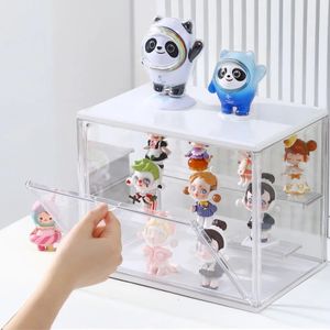 1 st Drie Lagen Acryl Display Rack Transparante Ladder Handgemaakte Anime Auto Model Blind Opbergdoos Sieraden Sorteerdoos 240130