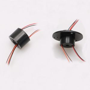 1PCS Through Hole Slip Ring 2/4/6/12CH Bedrading 1.5A 2A Lage Stroom Holle sleepringen Gat Dia 5mm 7mm Geleidende Ringen