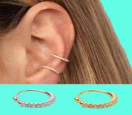 1 por ciento de la oreja pequeña delicada de delicadeza Huggie CZ Nariz de diamantes no perforados Ring Fashion Jewelry Women Gift8896497