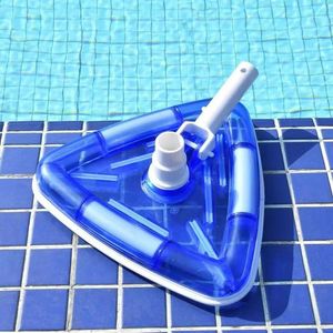 1 pc transparante driehoek spa zwembad stofzuiger kop schoonmaken reinigingsborstelgereedschap buitbuizen accessoires tuinbenodigdheden 240415