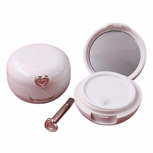 1pc Voyage-Friendly Baume à lèvres Ctainer avec miroir et applicateur Crème portable Emballage Case pour 20g Crème à lèvres Essential Box J9Xo #