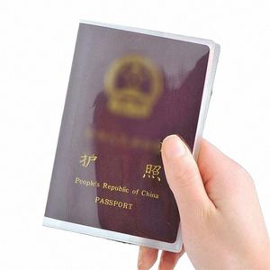 1pc Travel Imperproof Dirt Passport Hidder Cover Portefeuille Transparent PVC Carte d'identité BUSIN BUSIN CDET CARD CLAST SCHETH N4LP # #