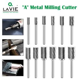 1PC Tungsten Steel Grinder Carbure Rotary File Cylindrical Ball End Finder Matter Metal Gringing Granding Single Double Groove