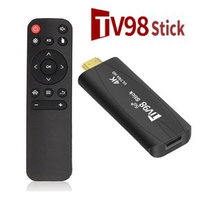 1PC TV98 TV Stick 4K Smart 2.4G 5G Wifi Android tv box 12.1 Rockchip 3228A HDR Set Top OS HD 3D Draagbare Mediaspeler Set top Ontvanger