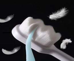 1pc brosses à dents ultrafines millions de fibres douces vague Nano brosse écologique adultes enfants antibactérien Portable famille soins bucco-dentaires6822261