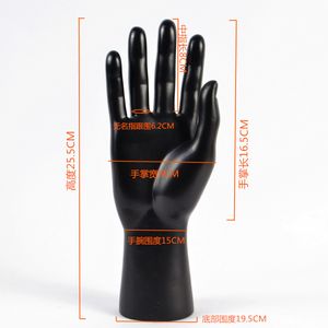 1 pc unisex mannequin hand voor display ring horloge handschoenen armband sieraden display base mannelijke handschoenen korte handmodel