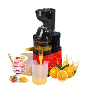 1 st US Plug Slow Masticating Juicer, Koude Pers Sapcentrifuge Nama Juicer Oranje Juicer Appel Oranje Citruspers Machine Met Brede Uitloop Stille Motor