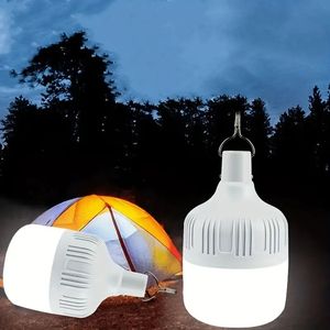 1 st USB Oplaadbare LED Noodverlichting Huis Outdoor Draagbare Lantaarns Noodlamp Batterij Lantaarn BBQ Camping Licht