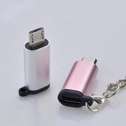 1 pc USB Type-C-adaptertype C tot Micro USB-vrouw naar mannelijke converters voor Xiaomi Samsung Charger Data Cable USBC USB C-adapter
