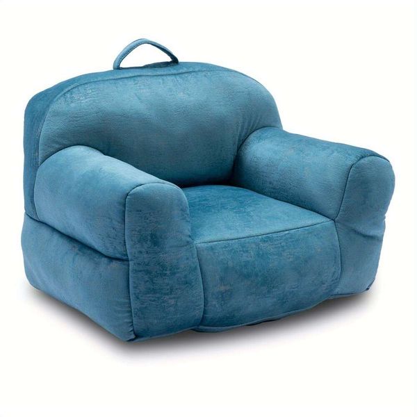 1 pièce de fauteuil poire en tissu Veet à mémoire de forme, bleu