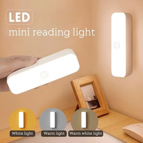 1 lampe de lecture murale, lampe de lit superposé à coller, lumières à intensité variable, éclairage magnétique sous l'armoire Rechargeable, placard de cuisine LED sans fil.