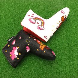 1PC ImperproofP PU Leather Golf Golf Putter Covers Covers Headcover Protector Magnetic Ferme pour Putter Club Heads Accessoires