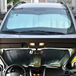 1 pc raamzonschaduw voor autoraam voorruit zonnescherm voorzijde achterkant achterste auto voorruitenheksel zonnevizierfilm opvouwbaar