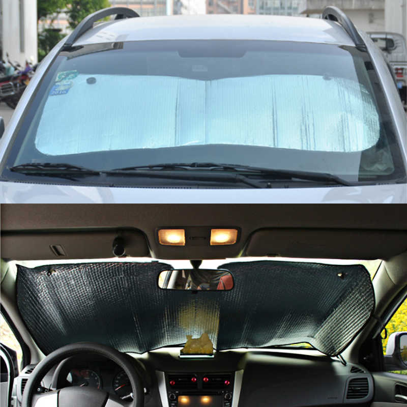 1Pc Window Sun Shade For Car Window Windshield Sunshade Front Rear Back Car Windshield Cover Sun Visor Film Foldable