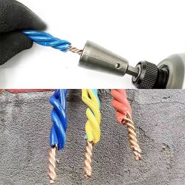 Herramientas de torcer de alambre de 1 PC Artefacto de electricista Twister rápidamente para controladores de perforación de potencia Conector retorcido Dispositivo de cable Multi-herramientas