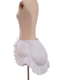 1 unidad de accesorios de disfraz Vintage renacentista para mujer, vestidos MEDIEVALES de Lolita, bullicio isabelino, tela de algodón blanco nuevo 2194891