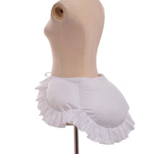 1 unidad de accesorios de disfraz Vintage renacentista para mujer, vestidos MEDIEVALES de Lolita, bullicio isabelino, tela de algodón blanco nuevo 239O