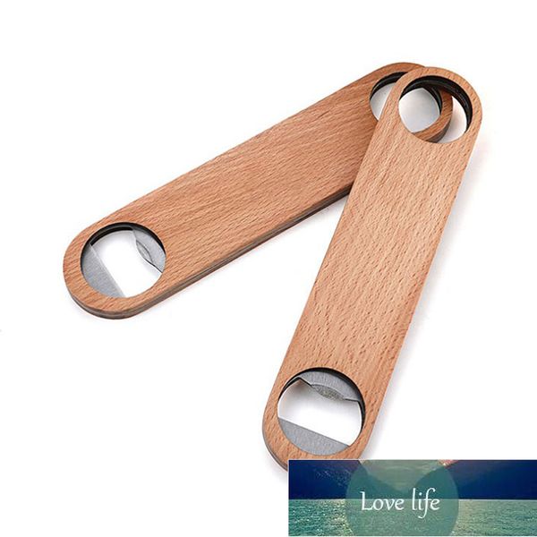 1Pc ouvre-bouteille en bois hôtel en bois planche plate vitesse ouvre-bouteille maison bouchon de bière couverture en bois