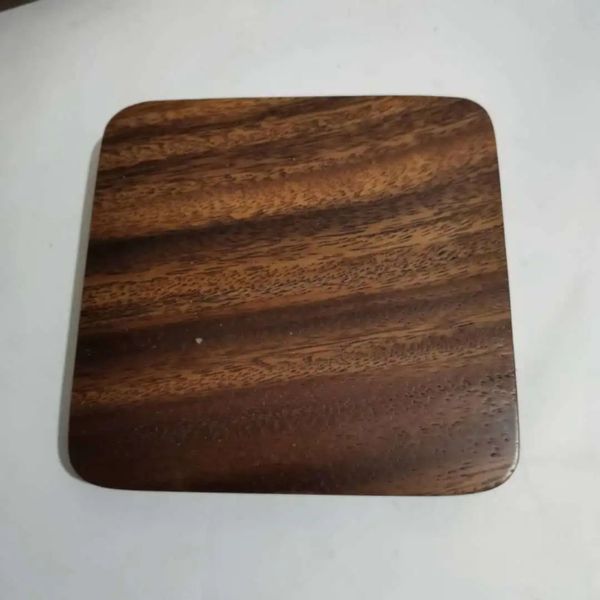 1pc Wood Coaster Taza Redonda Square Coasters Mater Café de té Copa Mat de madera Bebida de madera Accesorios de mesa de mantel