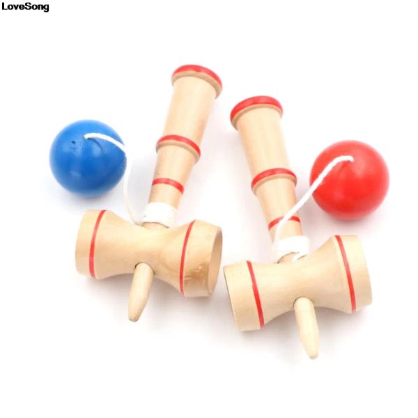 1pc en bois kendama coordonnée balle japonais traditionnel juge habile balles de jeu bilboaquet compétence jouets éducatifs