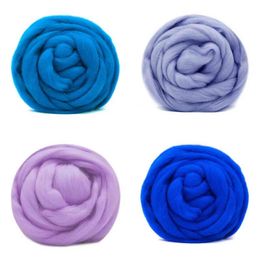 1PC Wool 10g Felting Wool (9 Colors) 19 Microns Super Soft Natural Wool Fiberfor Needle Felting Cool Color Kit 0.35 OZ Per Color Y211129