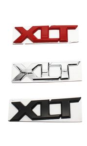 1PC XLT Metalen Auto Sticker 3D Badge Decal Auto Achterklep Embleem Chroom Rood Zwart8148852