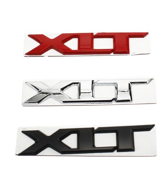 XLT – autocollant de voiture en métal, Badge 3D, emblème de hayon automobile, Chrome rouge noir 7434991, 1 pièce