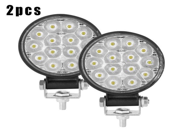 1pc2pcs4pcs 9V30V 160W 3 pulgadas redondo coche camión todoterreno 16 cuentas LED luz de trabajo lámpara antiniebla 16000LM 6000K luz de trabajo 4077587