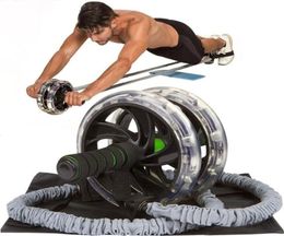 1Pc60cm Ab rouleau roue tirer corde taille abdominale minceur équipement de Fitness musculation exercice bandes de résistance Sport Part7818304