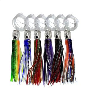 1Pc6pcs calamar Jig gancho cebo 16cm25cm 45g106g silicona pulpo sepia suave señuelo camarón Trolling Marlin atún Señuelos de pesca 240313