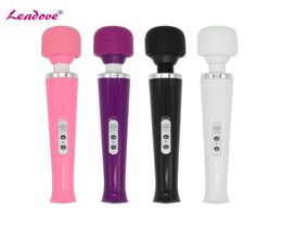 1 pièces 10 vitesses USB baguette magique masseur AV vibrateur Stimulation du clitoris Squirt Vibe produits sexuels 4 couleurs au choix AV0042 S197061820346