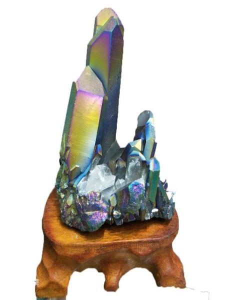 1PCS 100150G NATURAL BELLE REIKI Quartz Crystal Bisstal Bismuth Titanium Crystal Cluster Crystal pour un cadeau ou un transbordement5488167